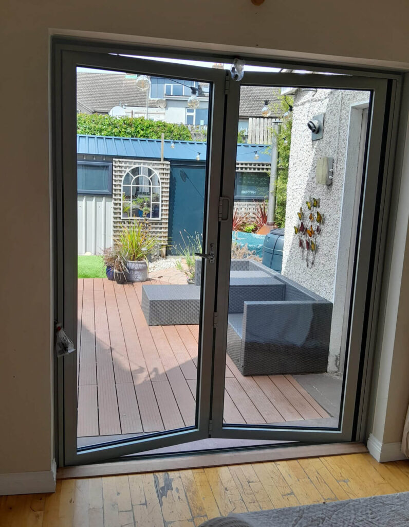 Fairco Aluminium folding doors to patio