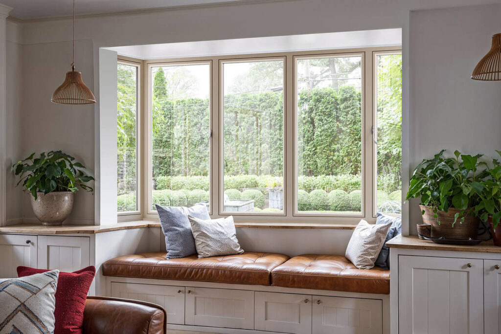 Introducing OMNIA windows by Fairco in Square Bay window with an Internal View