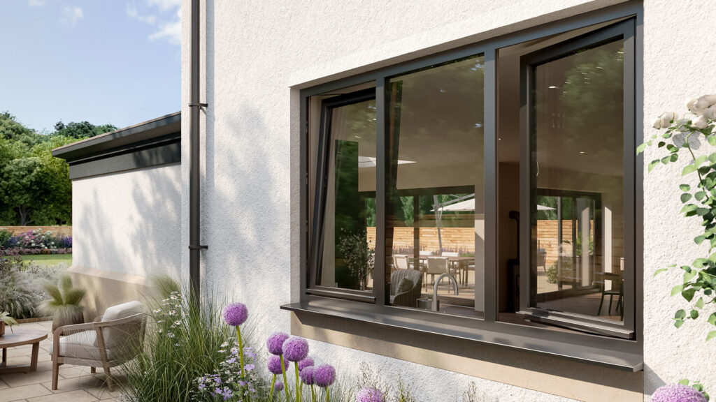 Fairco Aluminium windows Tilt_Turn_External_Ajar