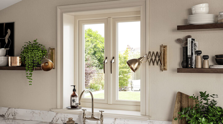Fairco Performance uPVC Casement window in a kitchen