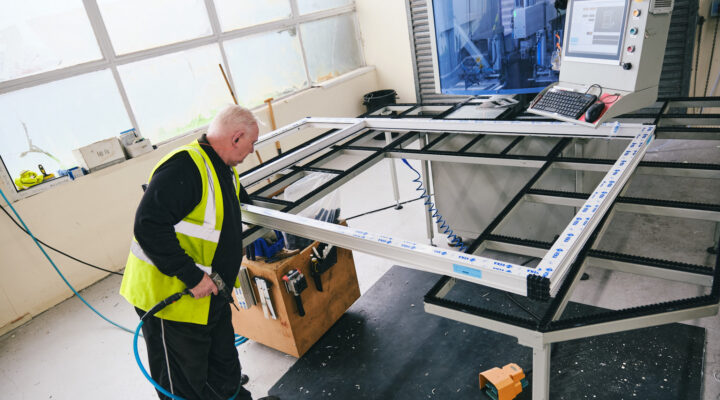 Fairco Performance uPVC window being made in Fairco production facility in county Antrim